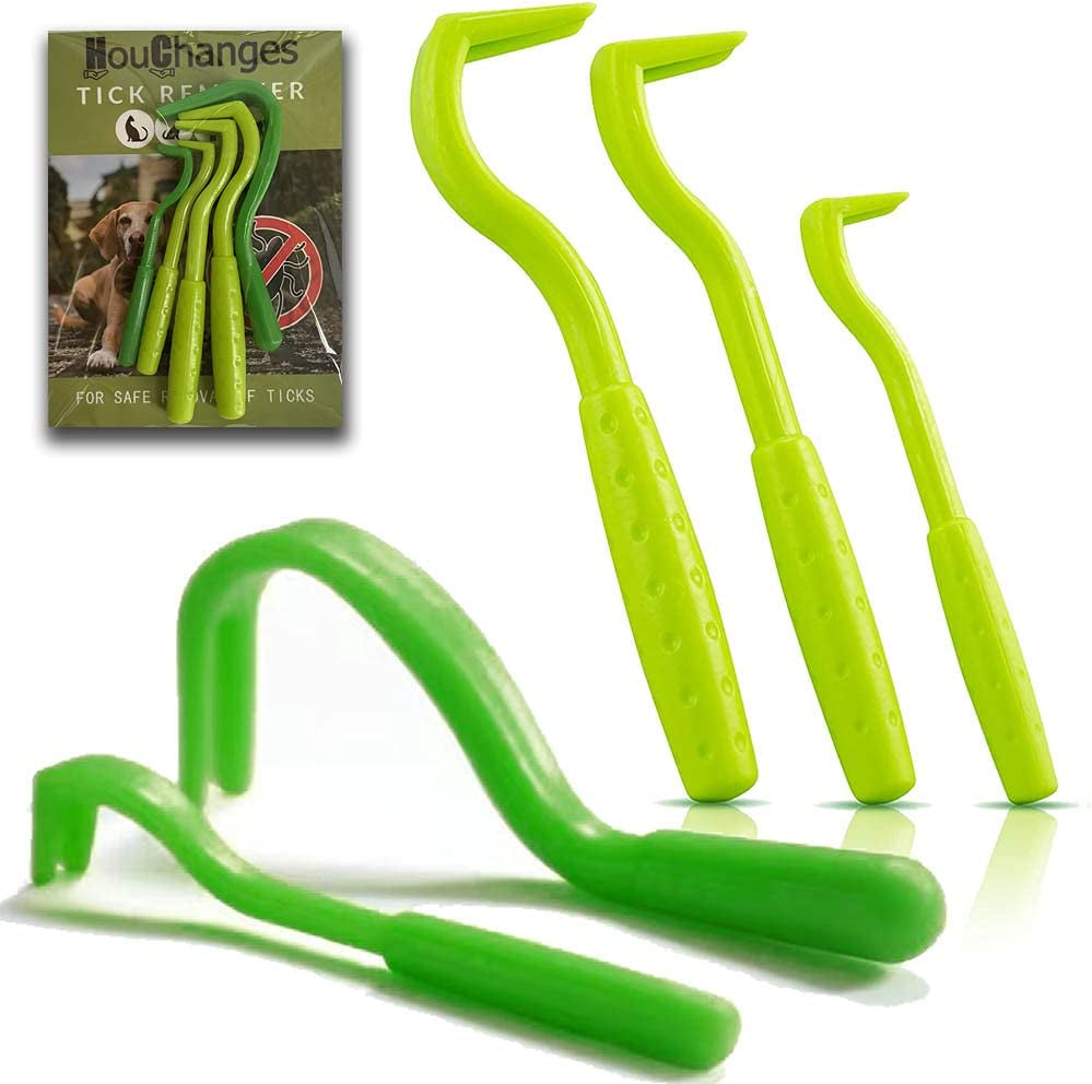 3Pcs Tick Remover Tool,Painlessly Tick for Dogs Cats and Humans Pets Green