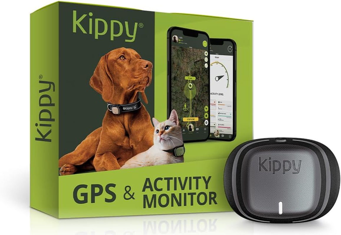 - GPS Pet Tracker Collar Evo - Health and Activity Tracker – Satellite Dog and Cat Tracker for Collar - Waterproof Dog Tracker GPS - Locator with Instant Alerts and LED - Grey