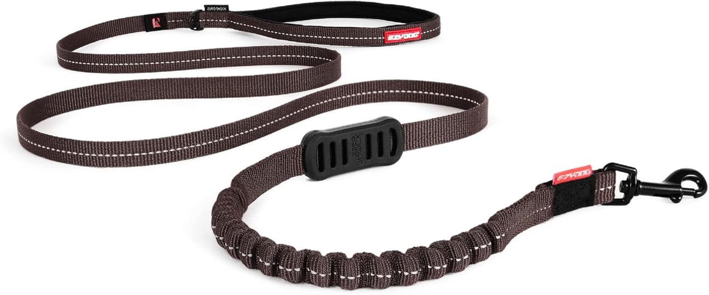 Zero Shock Dog Lead | Zero Shock Technology, Shock-Absorbing, , Dog Leads for Small Dogs, Dog Leads for Medium Dogs, Dog Leads for Large Dogs, Soft Padded Handle, Traffic Control, 1.2M (Black)