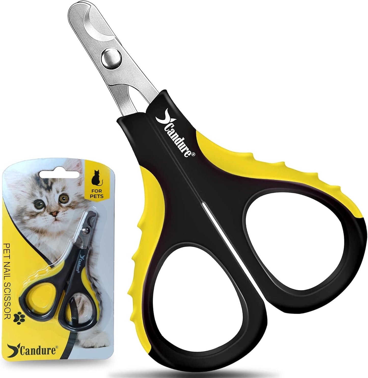 Dog Nail Clippers for Large, Medium and Small Breed Professional Pet Nail Clipper Suitable for Cats, Rabbits and Guinea Pigs with Safety Lock and Protective Guard to Avoid over Cutting (6")